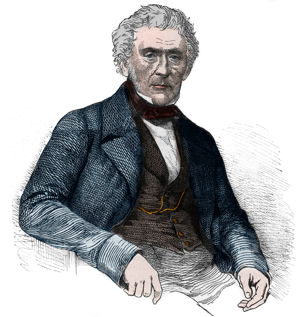Sir David Brewster, skotsk fysiker - Porträtt av David Brewster (1781-1868) av Unknown artist