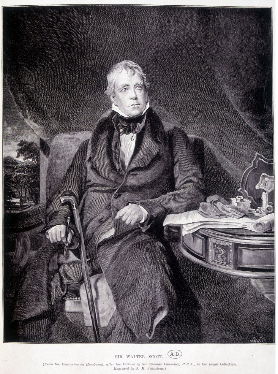 Sir John Walter Scott 1771/1832, engelsk författare och poet. av Unknown artist