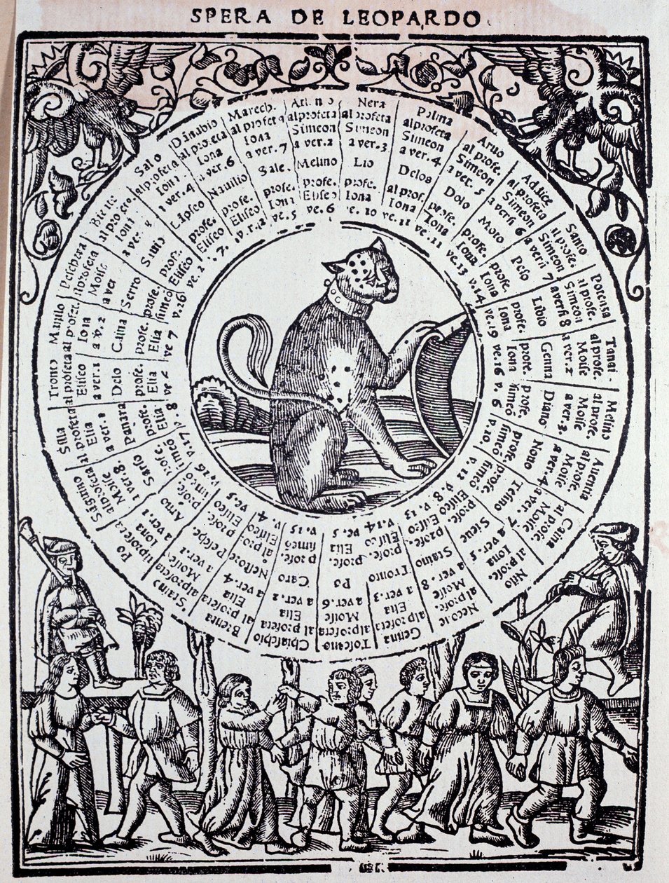 Sphere du Leopard "" Triomphe de la fortune "(Triompho of fortune) av Sigismondo Fanti (1500-talet) 1526 Venedig, Marciana Library av Unknown artist