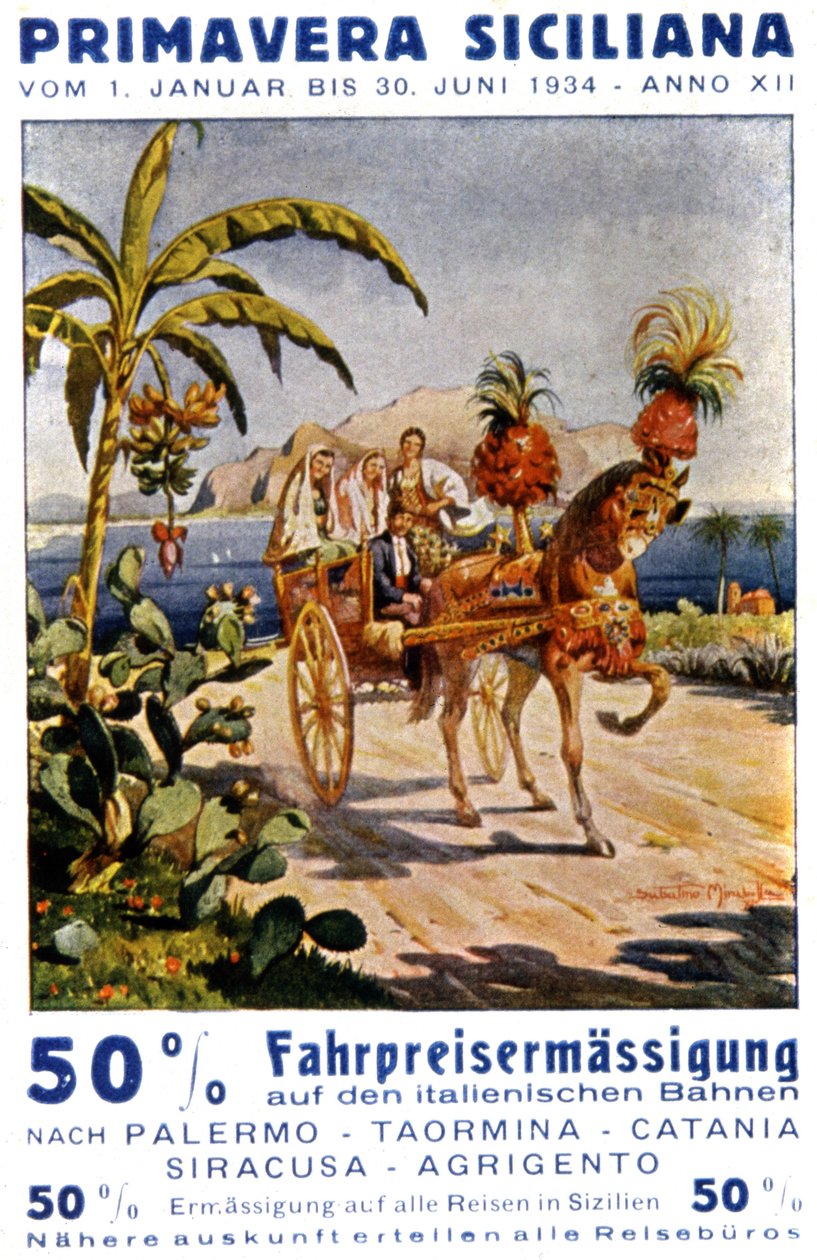 Vår på Sicilien av Unknown Artist