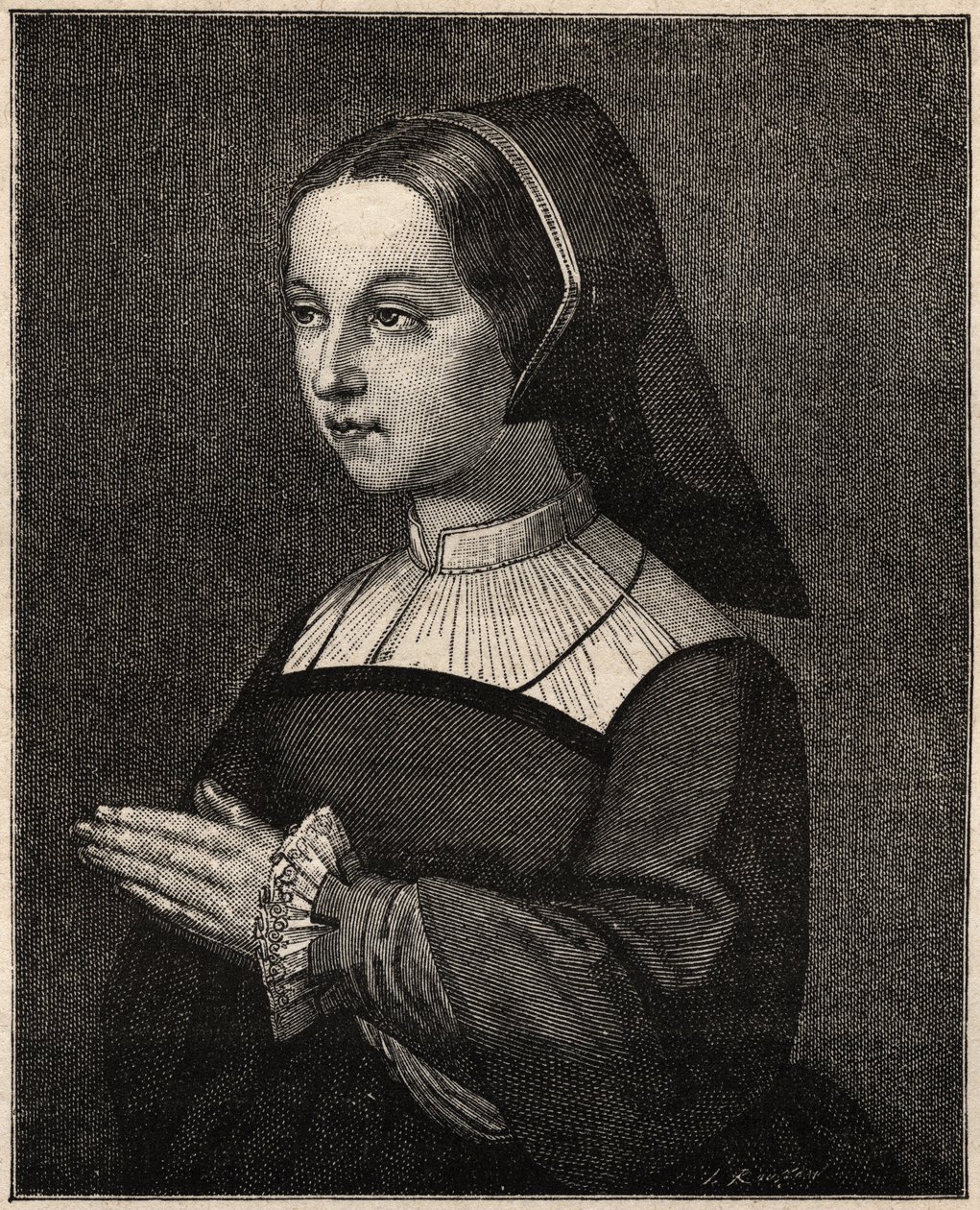 St Jane Frances de Chantal - Porträtt av Saint Jeanne-Francoise (Jeanne Francoise Fremyot, friherrinnan av Rabutin de Chantal) av Chantal Visitationens grundare (1572-1641) (Porträtt av Saint Jane Frances de Chantal (Jeanne-Francoise Fremyot, friherre av C av Unknown artist