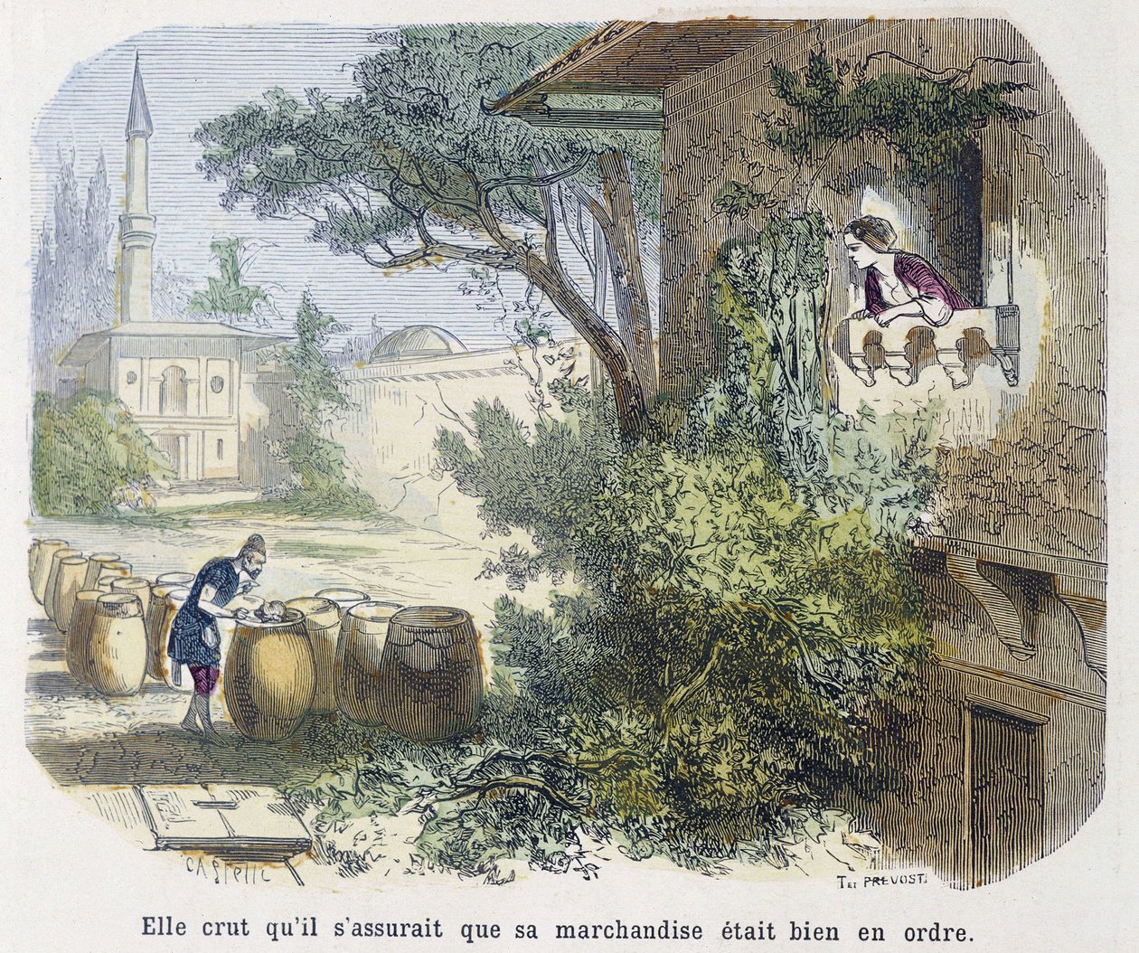 Saga: "" hon trodde att han såg till att hans varor var i ordning"" - i "" Tusen och en natt", red. Emile Guérin, berättad av Md Bondet, Paris, n.d. av Unknown artist