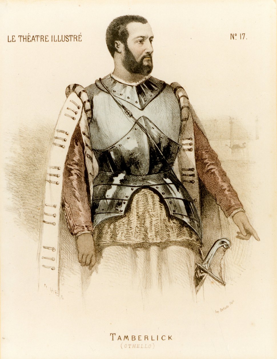 Tamberlick som Otello av Rossini Enrico Tamberlik (tryck) av Unknown artist
