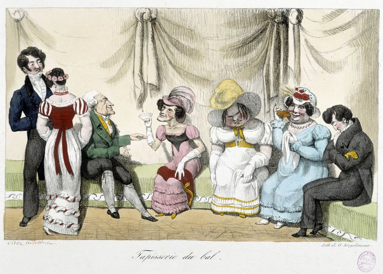 Tapestry du bal - n.d., tidigt 1800-tal, Carnavalet av Unknown artist