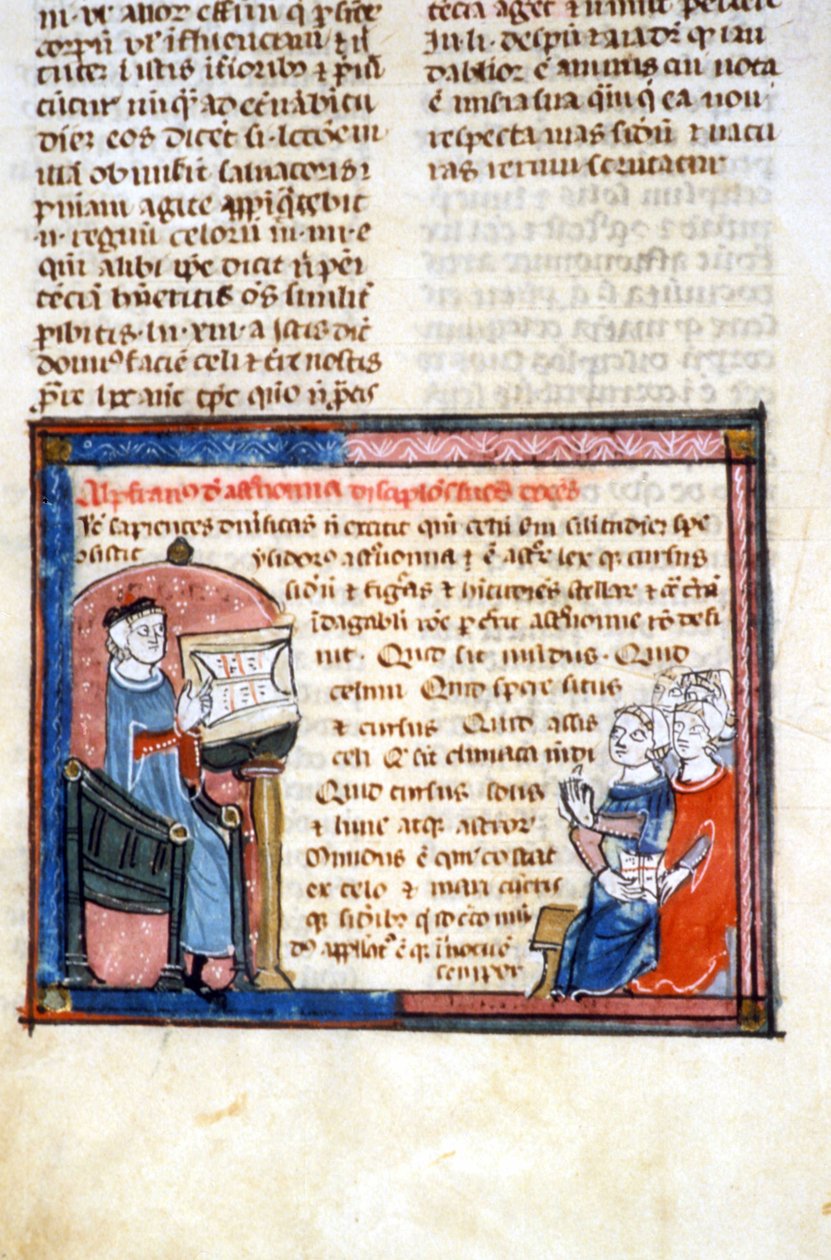 Lärare astronom - Illuminure av medeltiden (ref. 418 av Unknown artist
