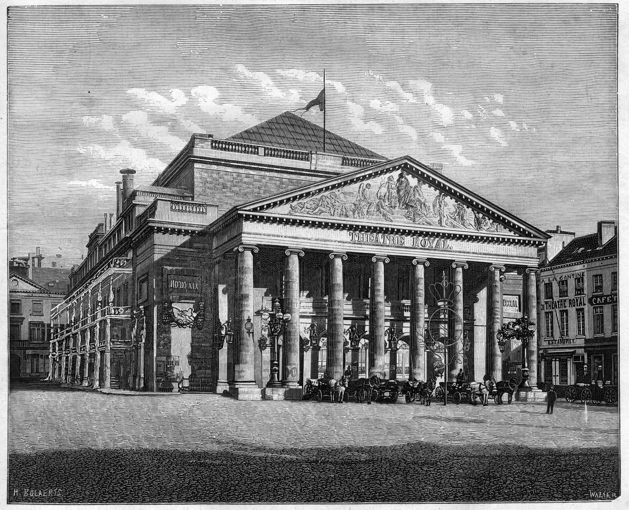 Teatre Royal de la Monnaie, Bryssel, Belgien av Unknown artist