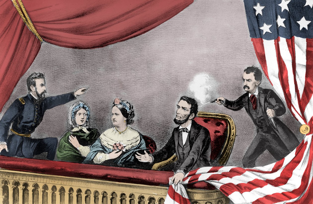 Mordet på Abraham Lincoln av John Wilkes Booth på Ford