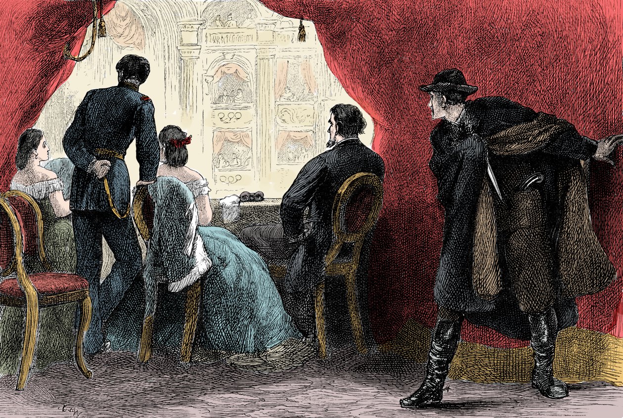Mordet på Abraham Lincoln av John Wilkes Booth på Ford