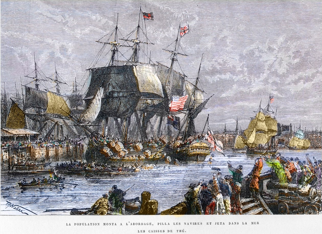 The Boston Tea Party, 16 december av Unknown artist