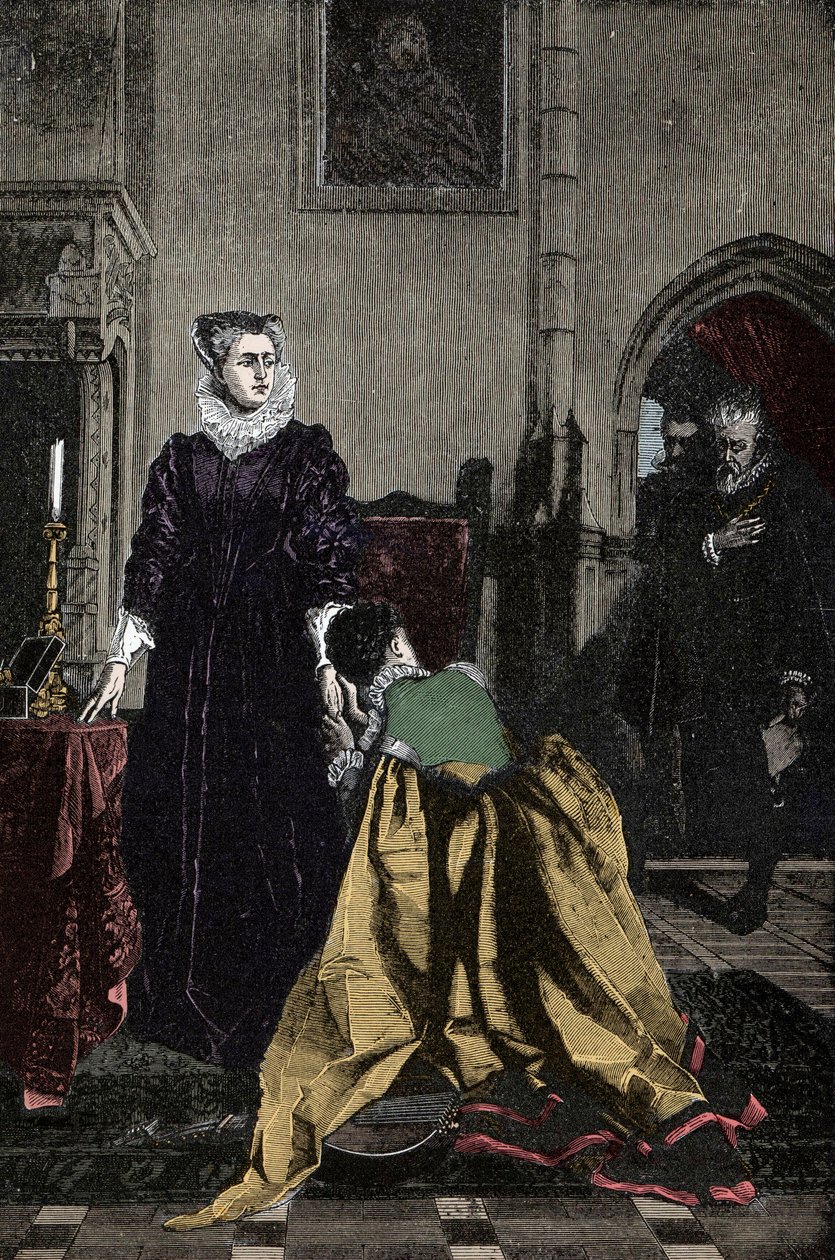 The Death Arrest Book till Mary Stuart (drottning av Skottland av Unknown artist