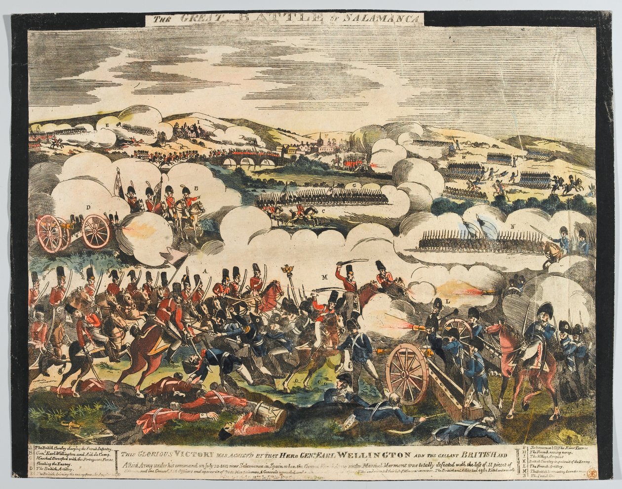 Det stora slaget vid Salamanca av Unknown artist