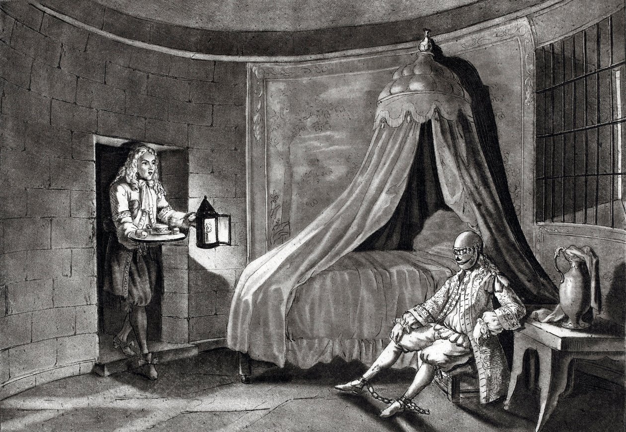 Järnmasken i hans fängelse på ön Sainte-Marguerite av Unknown artist