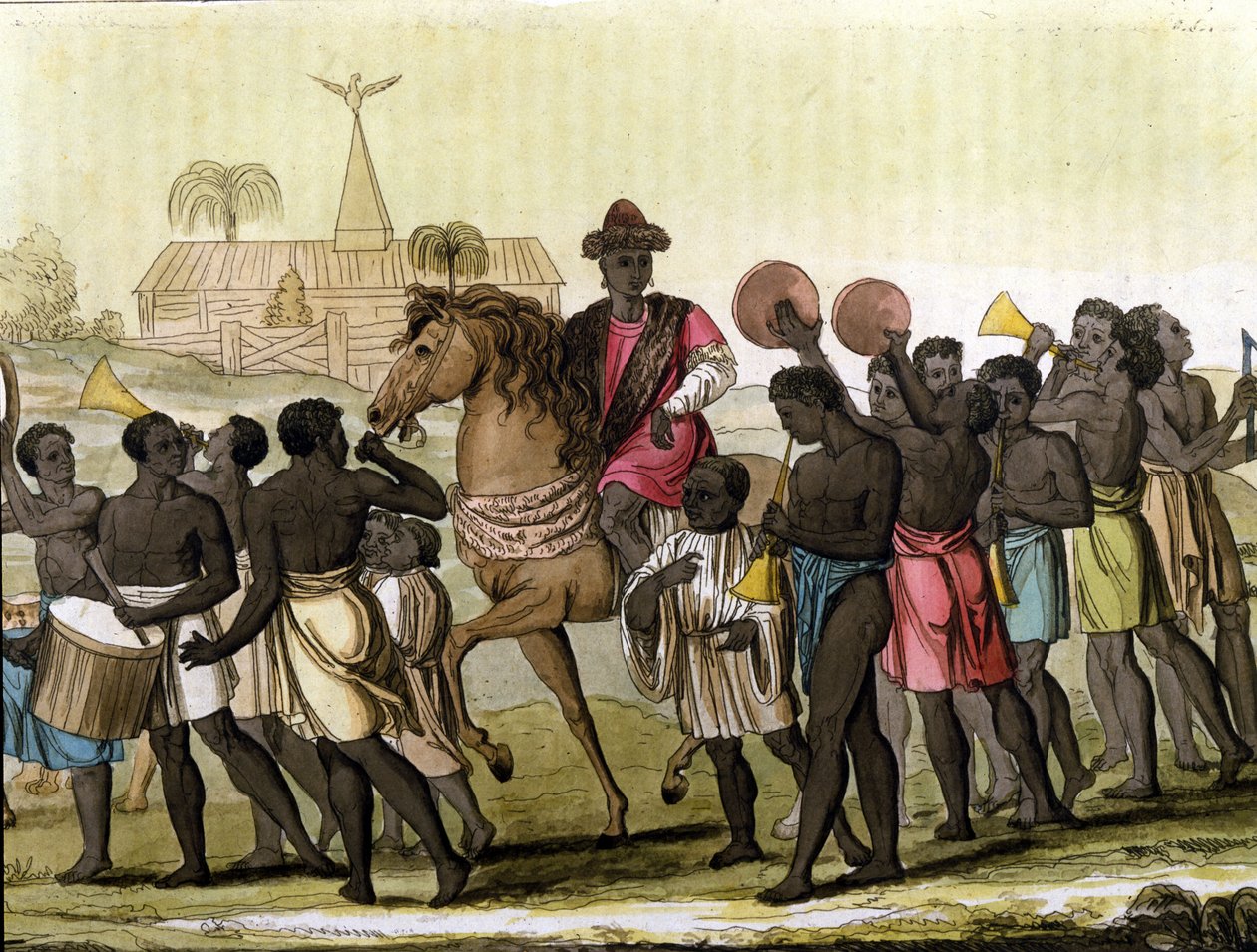 Kungen av Benin (Dahomey). av Unknown artist