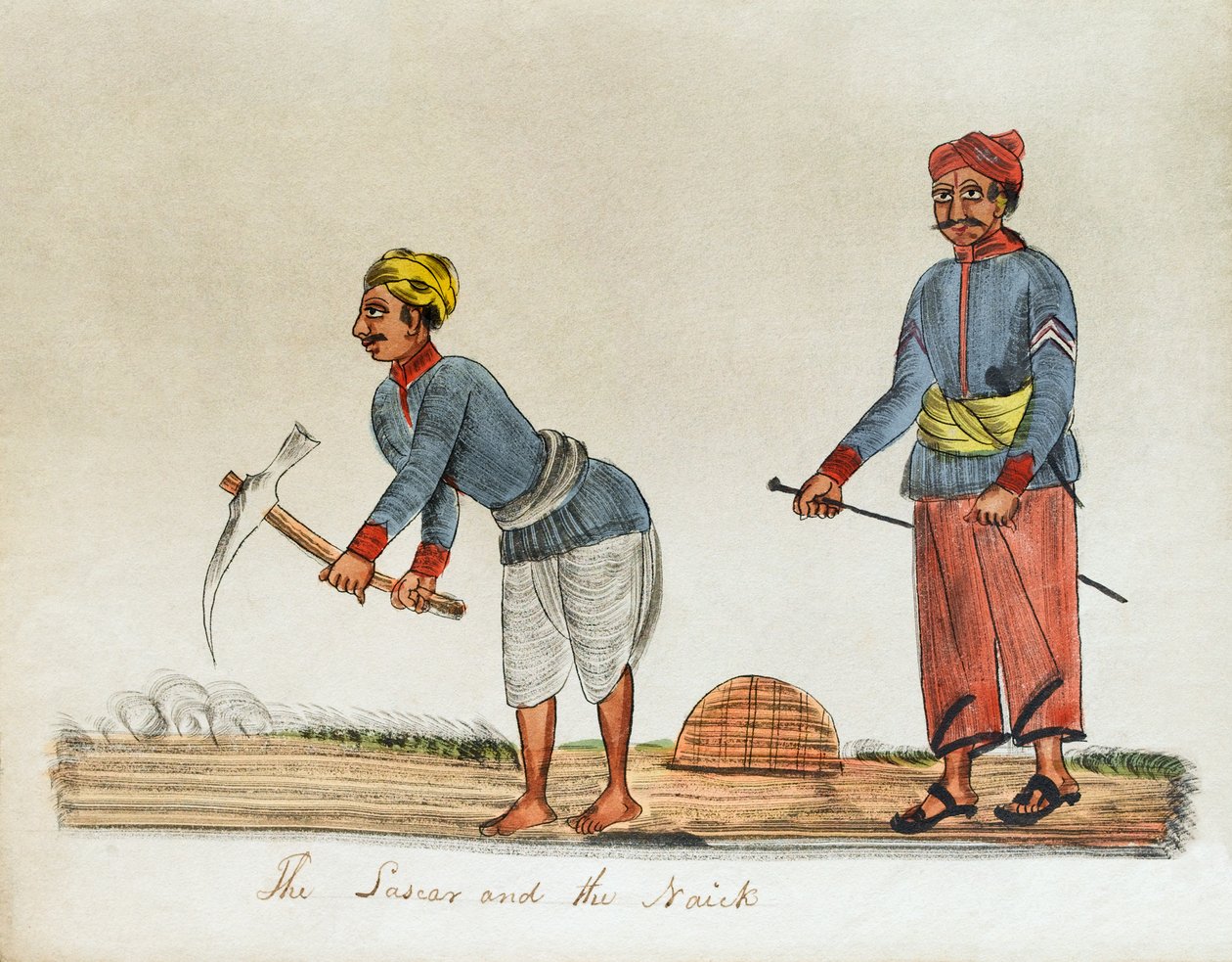 "Lascaren och Naicken", Indien av Unknown artist