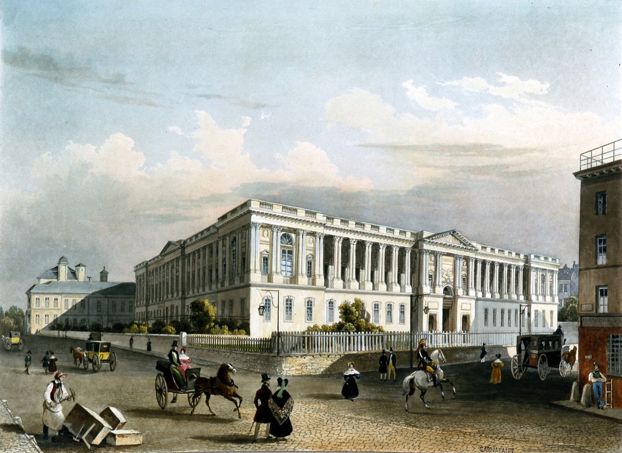 Louvren runt 1840 av Unknown artist