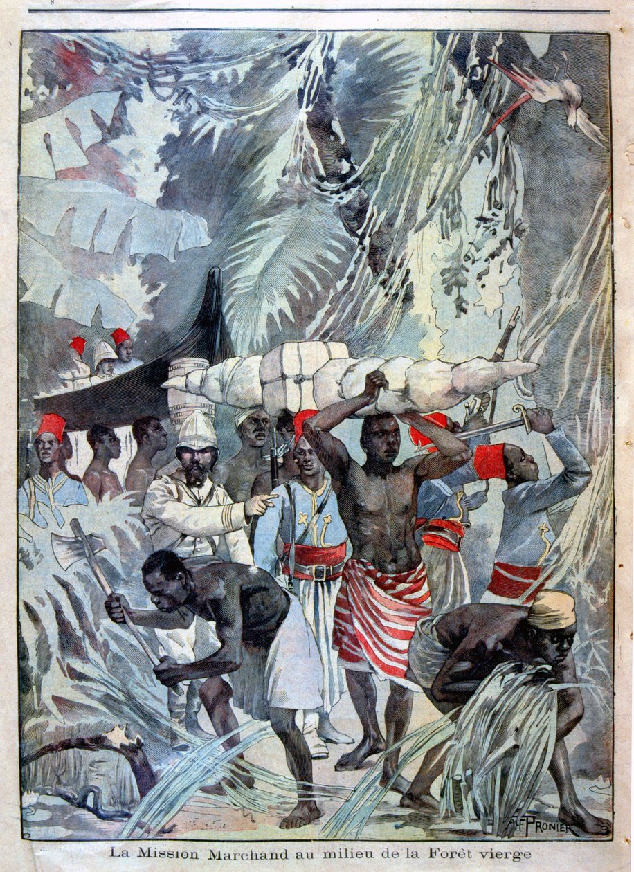 Marchand-uppdraget mitt i urskogen - i "" Le Petit Journal"" av 1899-05-28 av Unknown artist