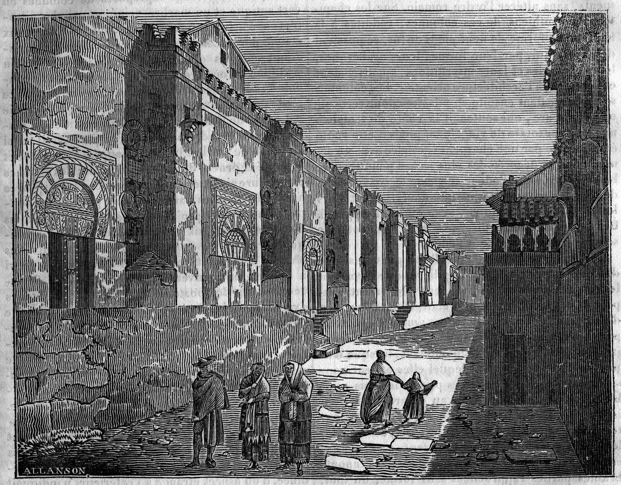 Moskén i Cordoba i Spanien. Idag den kristna katedralen av Unknown artist