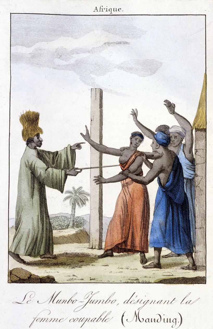 Mumbo-Jumbo, utser kvinnan skyldig (Mandingo) av Unknown artist