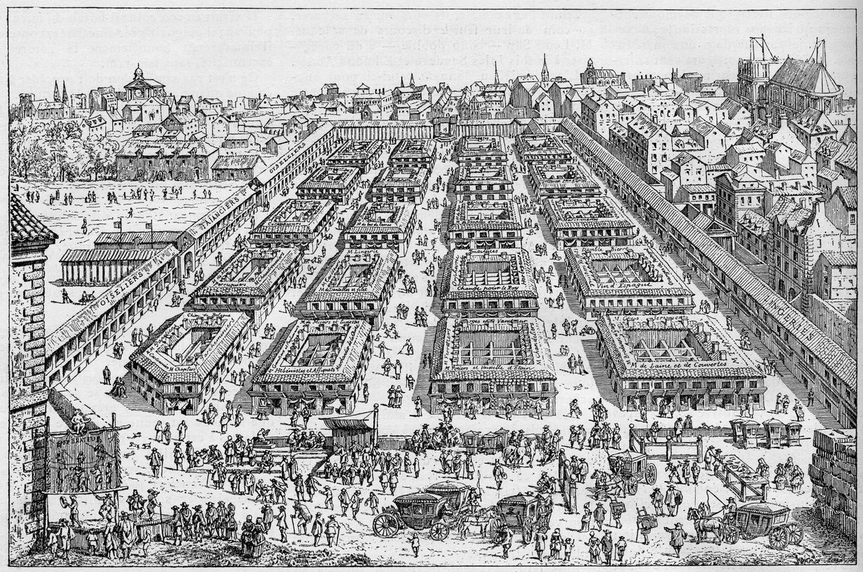 Saint Germain-mässan på 1600-talet. av Unknown artist