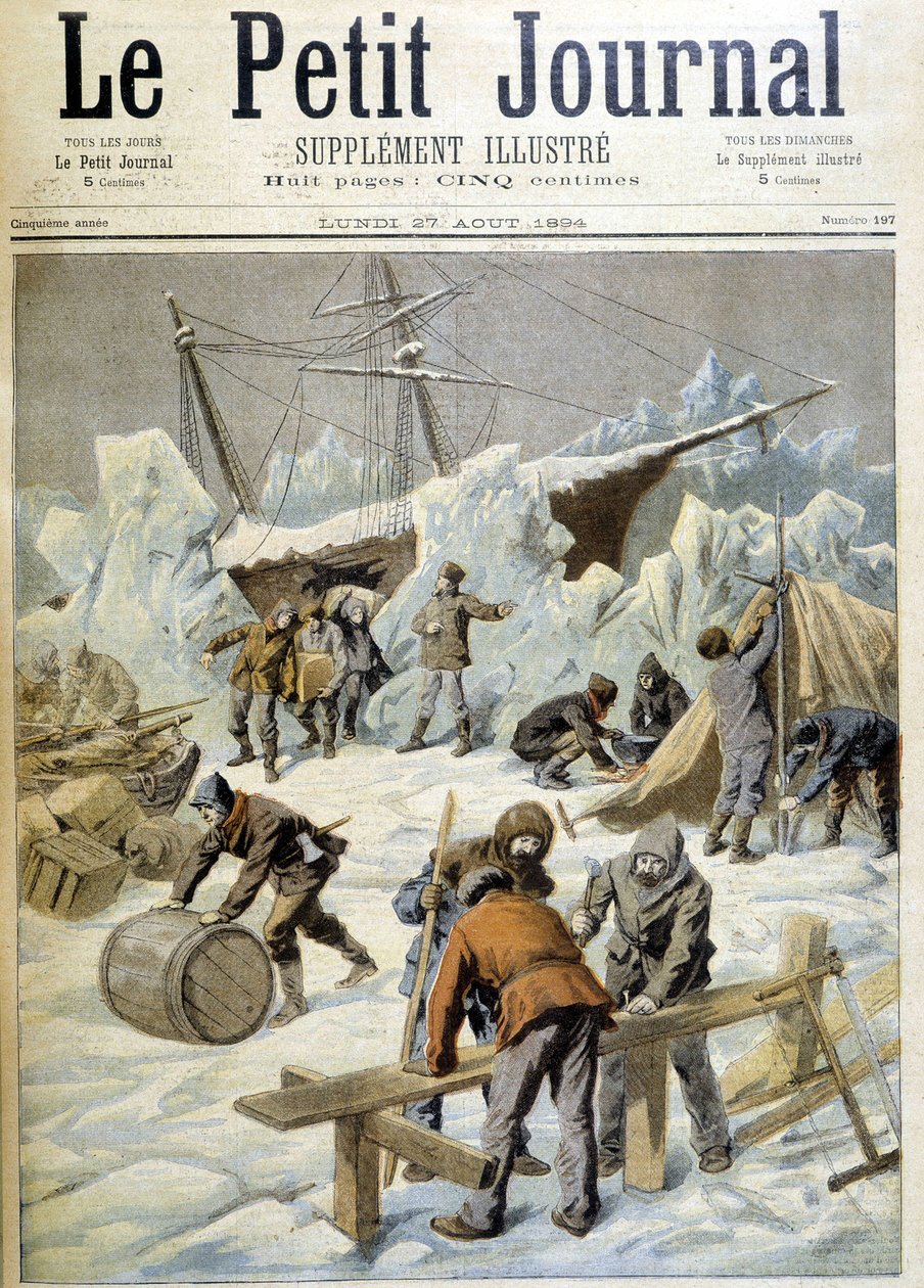 The Wellman Polar Expedition: Camp on the Ice, "" The Petity Journal"", 27/08/1894 av Unknown artist