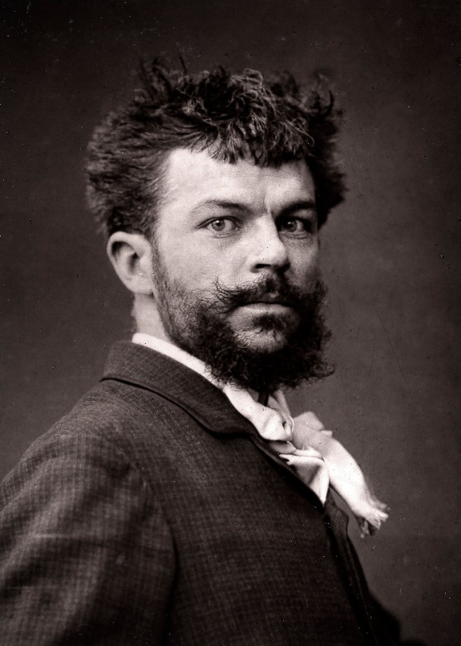 Konstnären Georges Haquette porträtterade med anledning av Salongen i Paris 1883 av Unknown