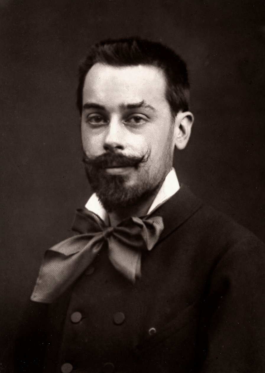 Konstnären Jean Geoffroy porträtterade med anledning av Salongen i Paris 1883 av Unknown