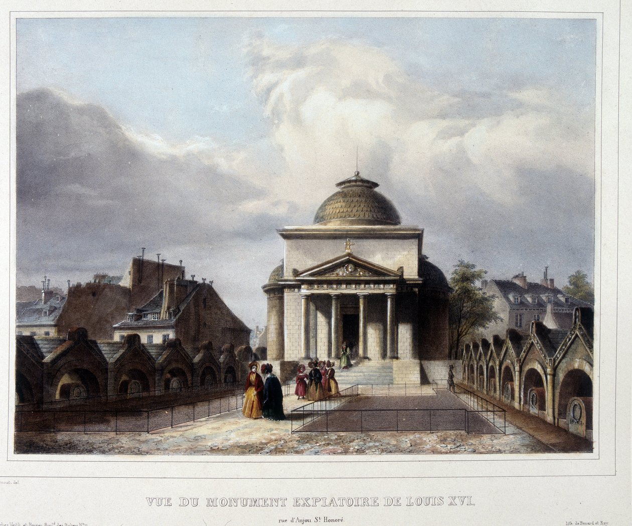 Ludvig XVI:s försoningskapell i Paris av Unknown artist