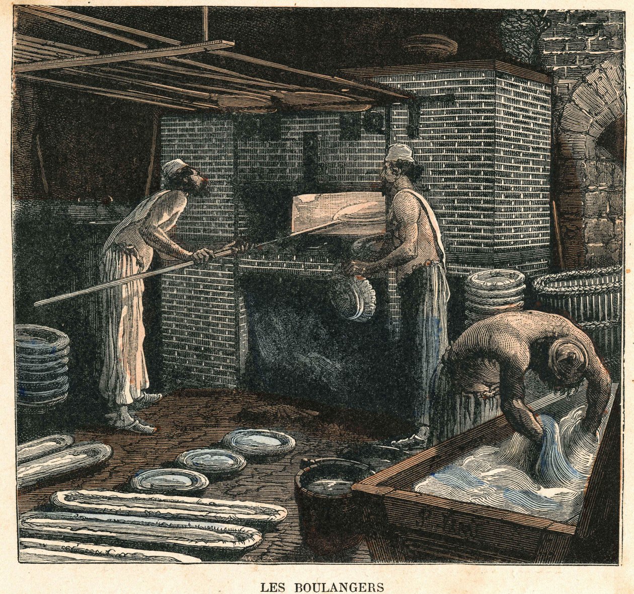 Bagarna. 1800-talsillustration, Bianchetti-samling. av Unknown artist