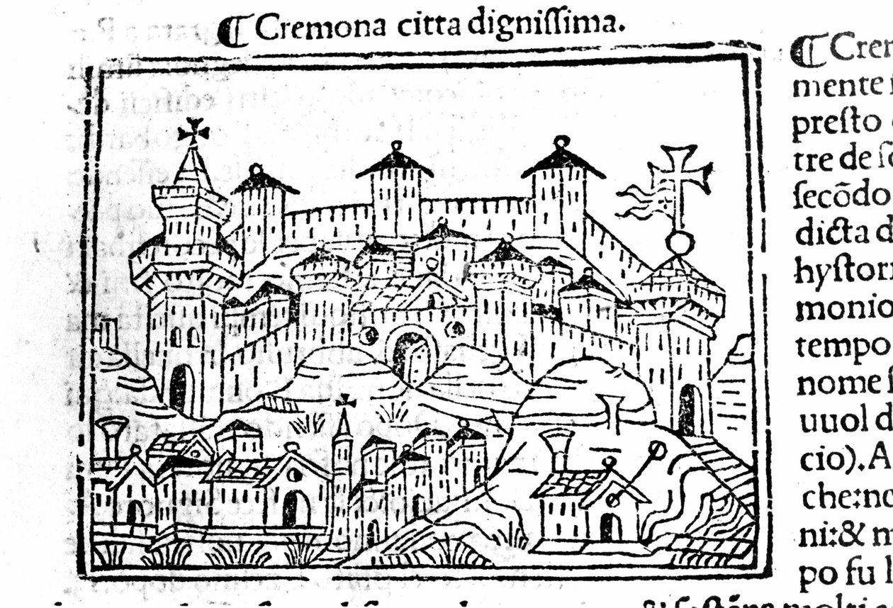 Staden Cremona efter Jacopo Foresti av Unknown artist