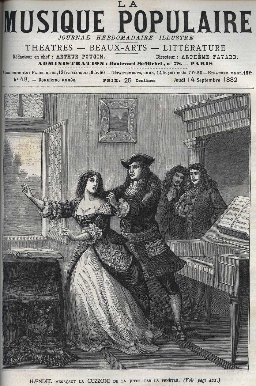 Kompositören George Frederick Handel (Georg Friedrich Handel av Unknown artist