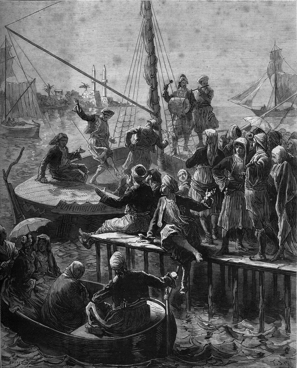 Venusfestivalen i Larnaka på ön Cypern 1878. av Unknown artist
