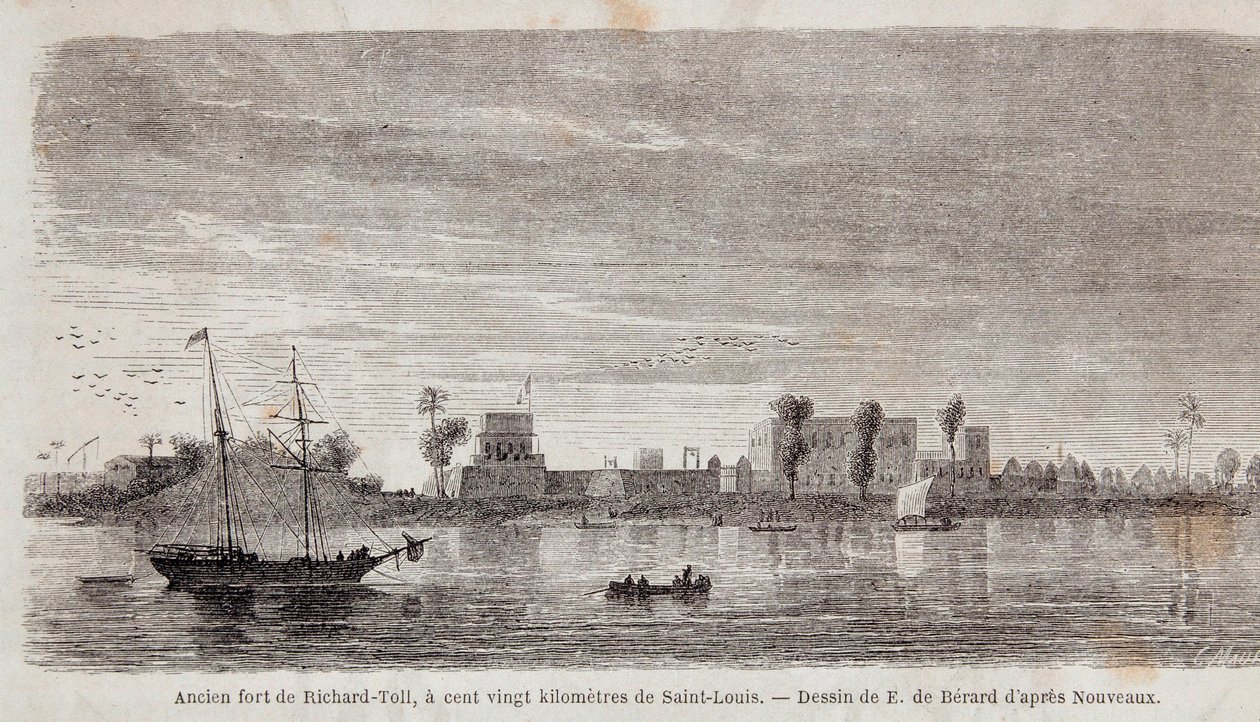 Det tidigare fortet Richard-Toll av Unknown artist