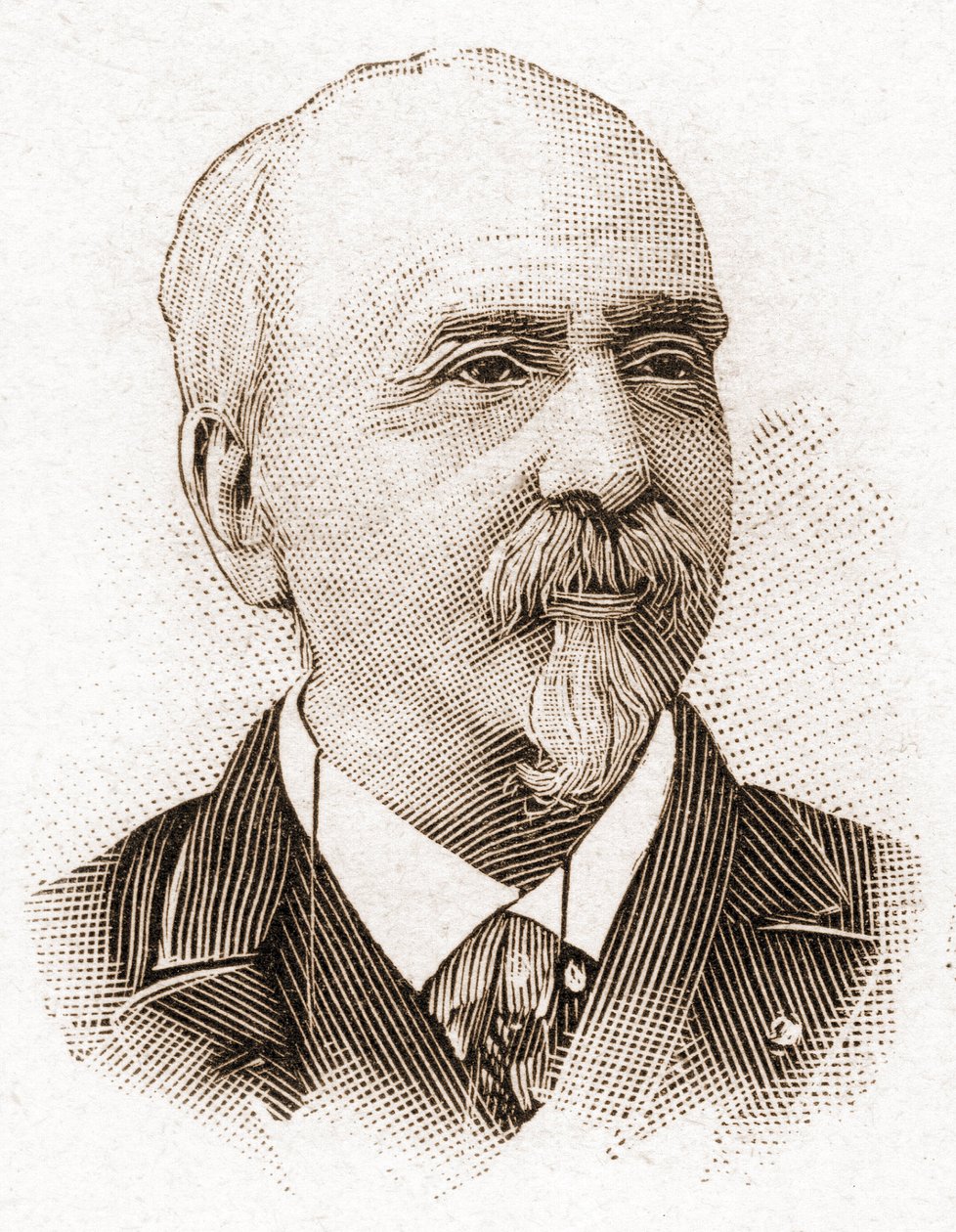 Medlemmarna av Academy Francaise 1895: porträtt av Victor Cherbuliez (1829-1899), romanförfattare, dramatiker, essäist, fransk litteraturkritiker. av Unknown artist
