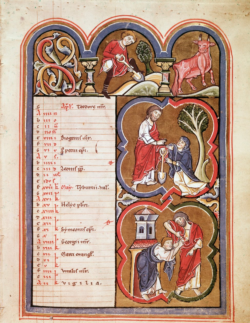 April månad, Noli me tangere, l