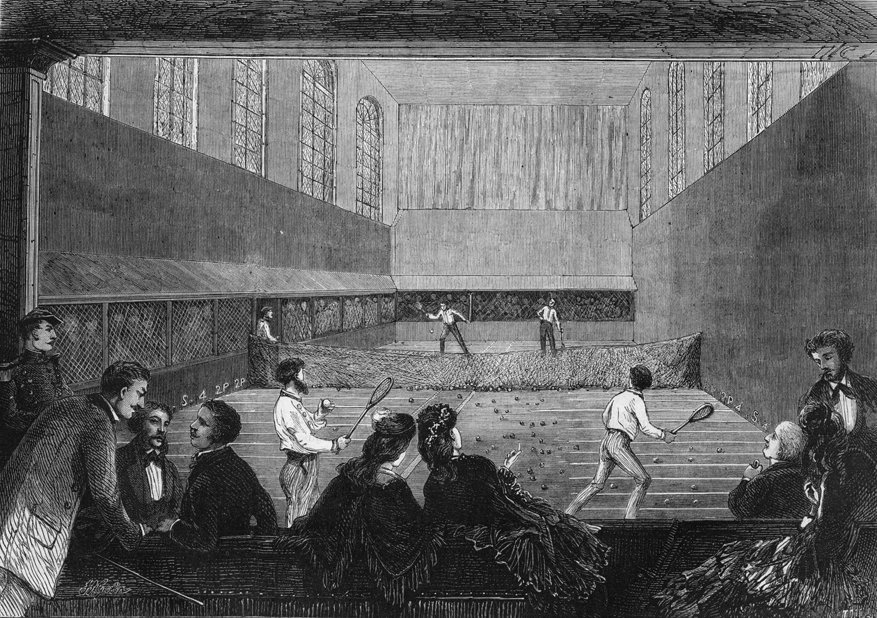 Palmspelrummet på Tuileries-terrassen i Paris 1873. av Unknown artist