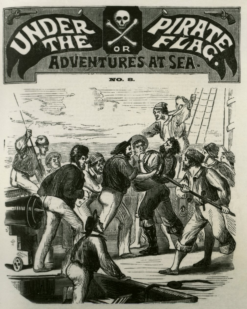 "Piraterna tar hämnd på Gibbs" av Unknown artist