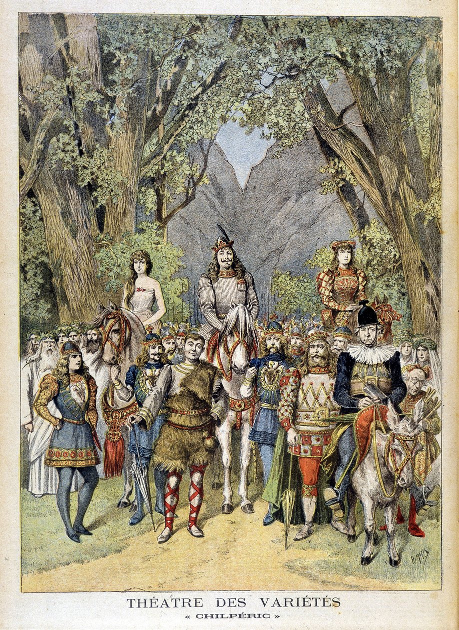 Pjäsen "" Chilperic"" på teatern Variety i Paris. av Unknown artist