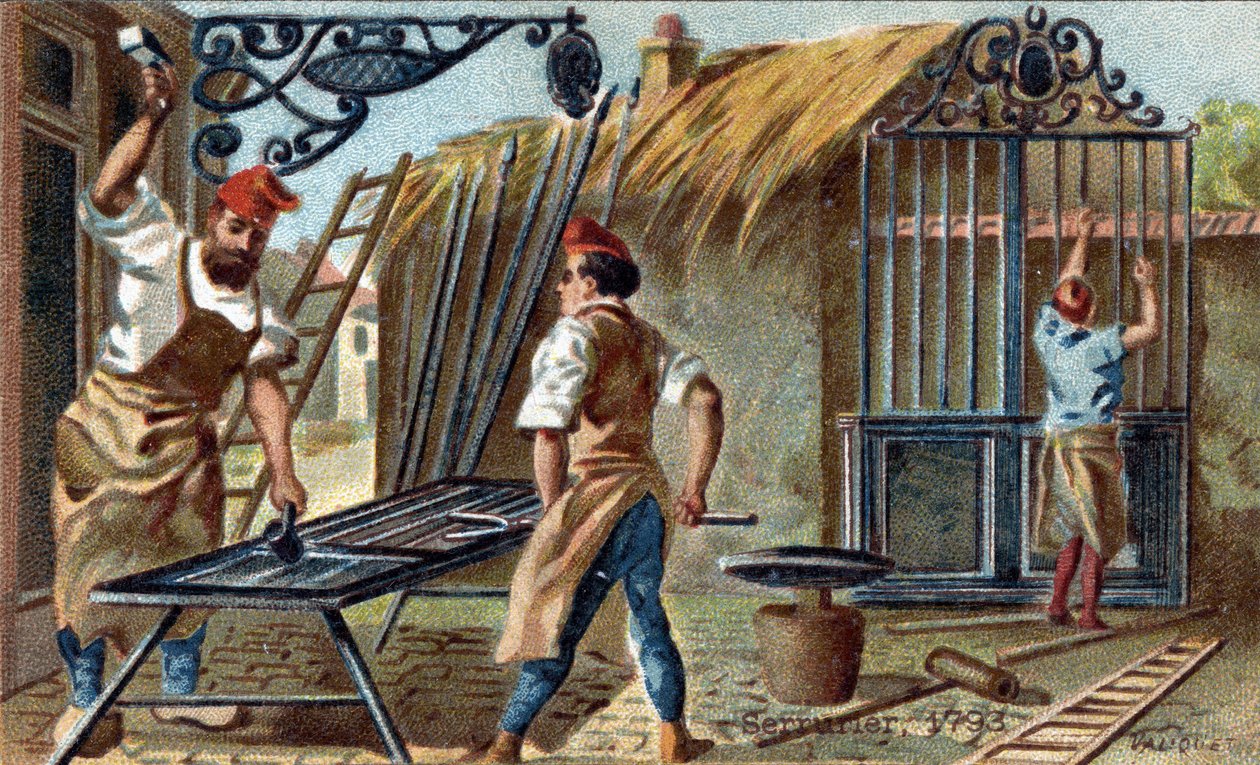 Låssmedsyrket 1793. av Unknown artist