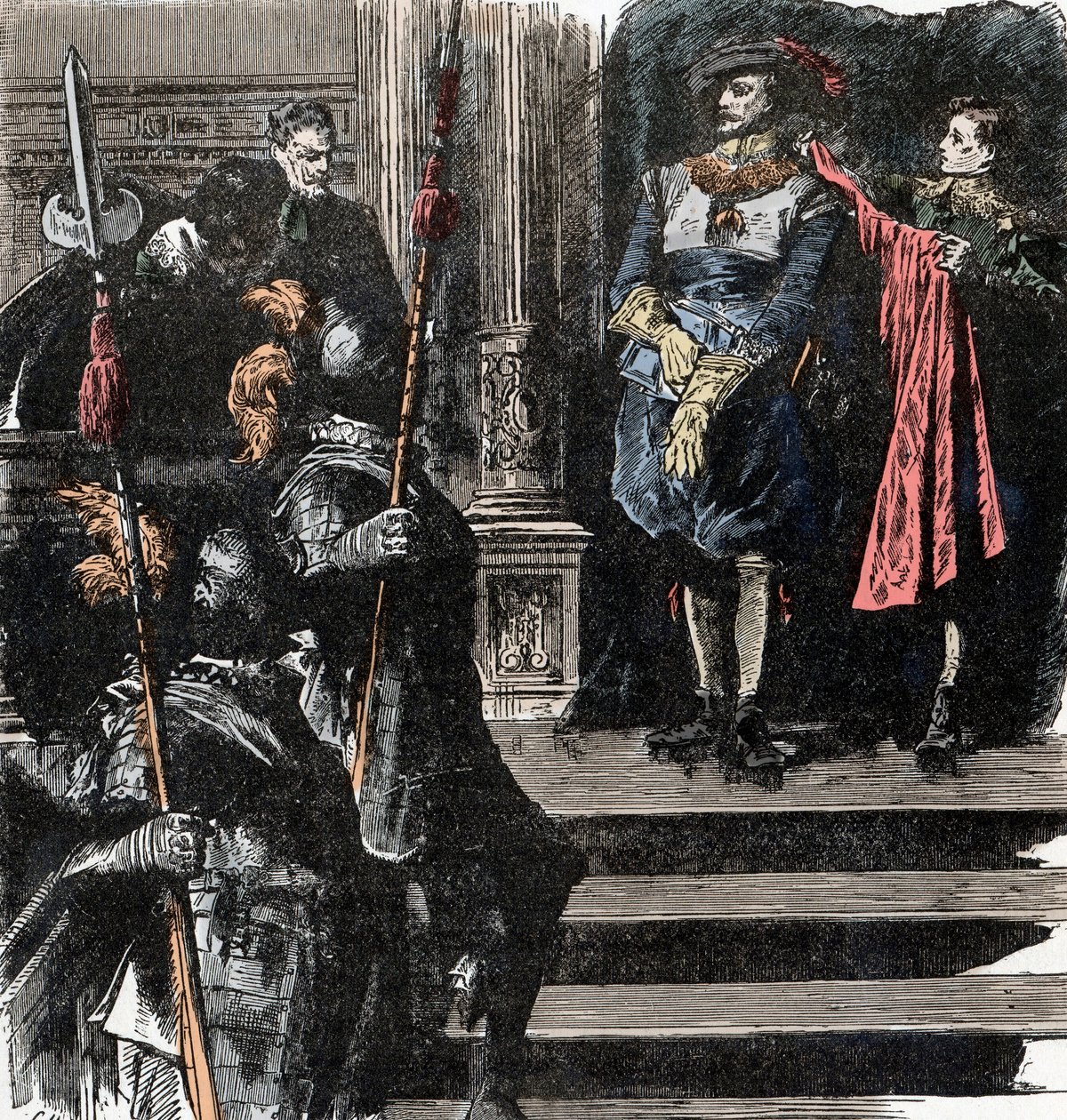 Trettioåriga kriget: Hertigen av Friedland går i pension från armén - Trettioåriga kriget (1618-1648): Albrecht (Albert) von Wallenstein (Waldstein) (1583-1634) drar sig tillbaka från ämbetet i spetsen för armén, 24 januari av Unknown artist