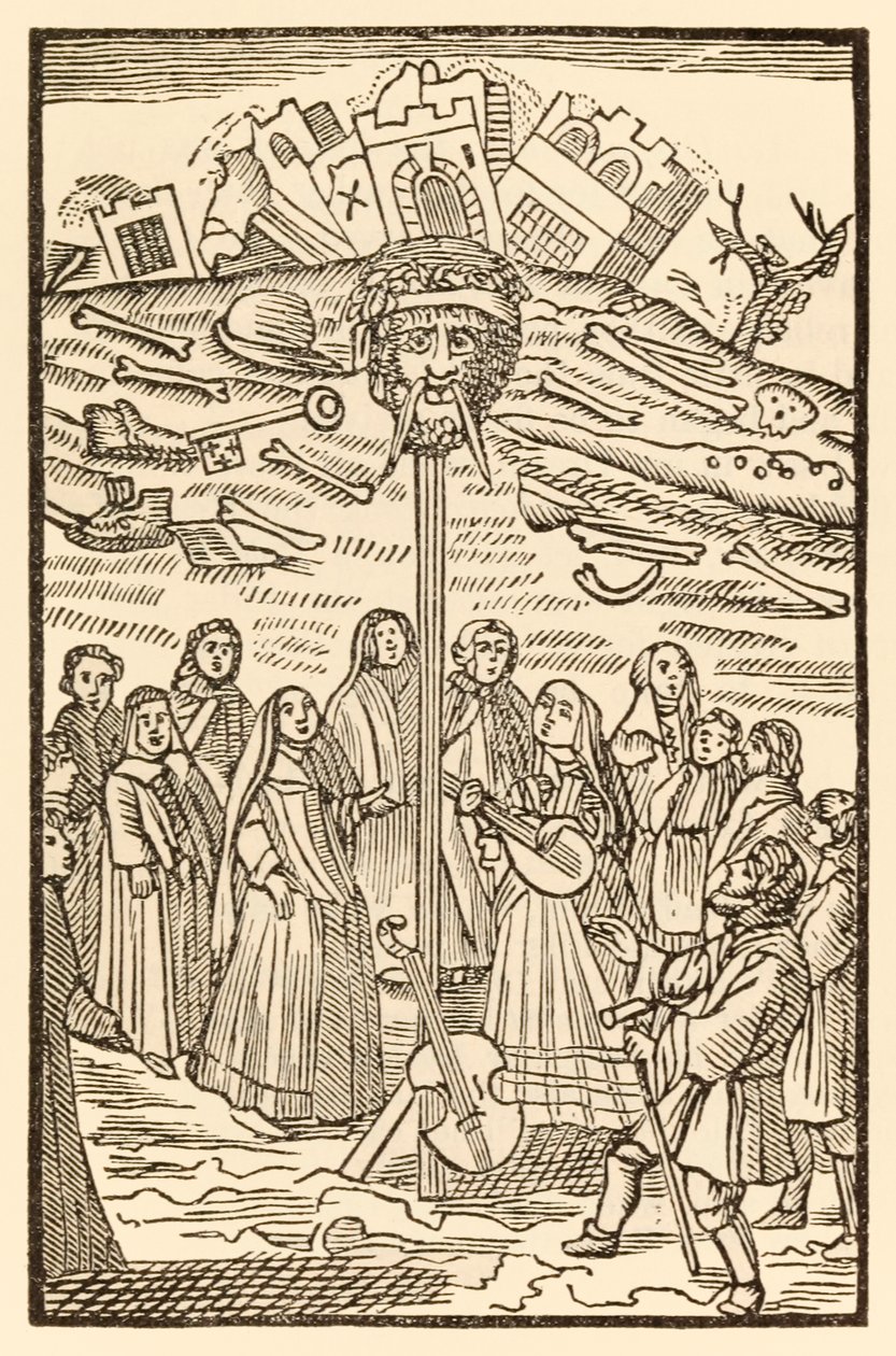 Det tvivelaktiga slottet ska rivas, och den jättelika förtvivlan har förlorat sitt huvud från Pilgrimernas framsteg från denna värld, till det som ska komma av John Bunyan (1628-1688) Christiana och Mercy spelar mu av Unknown