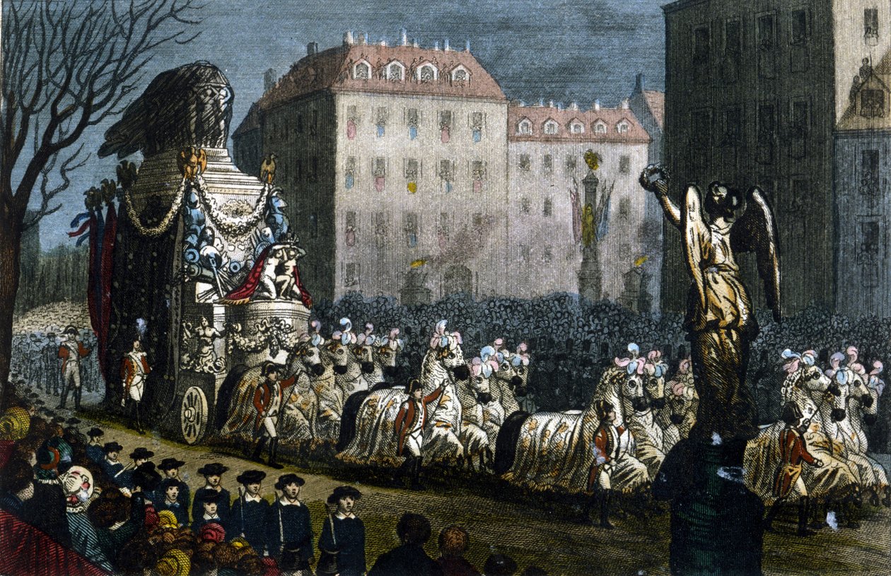 Transport av askan från Napoleon I (1769-1821) till Courbevoie (Hauts-de-Seine), 15 december av Unknown artist