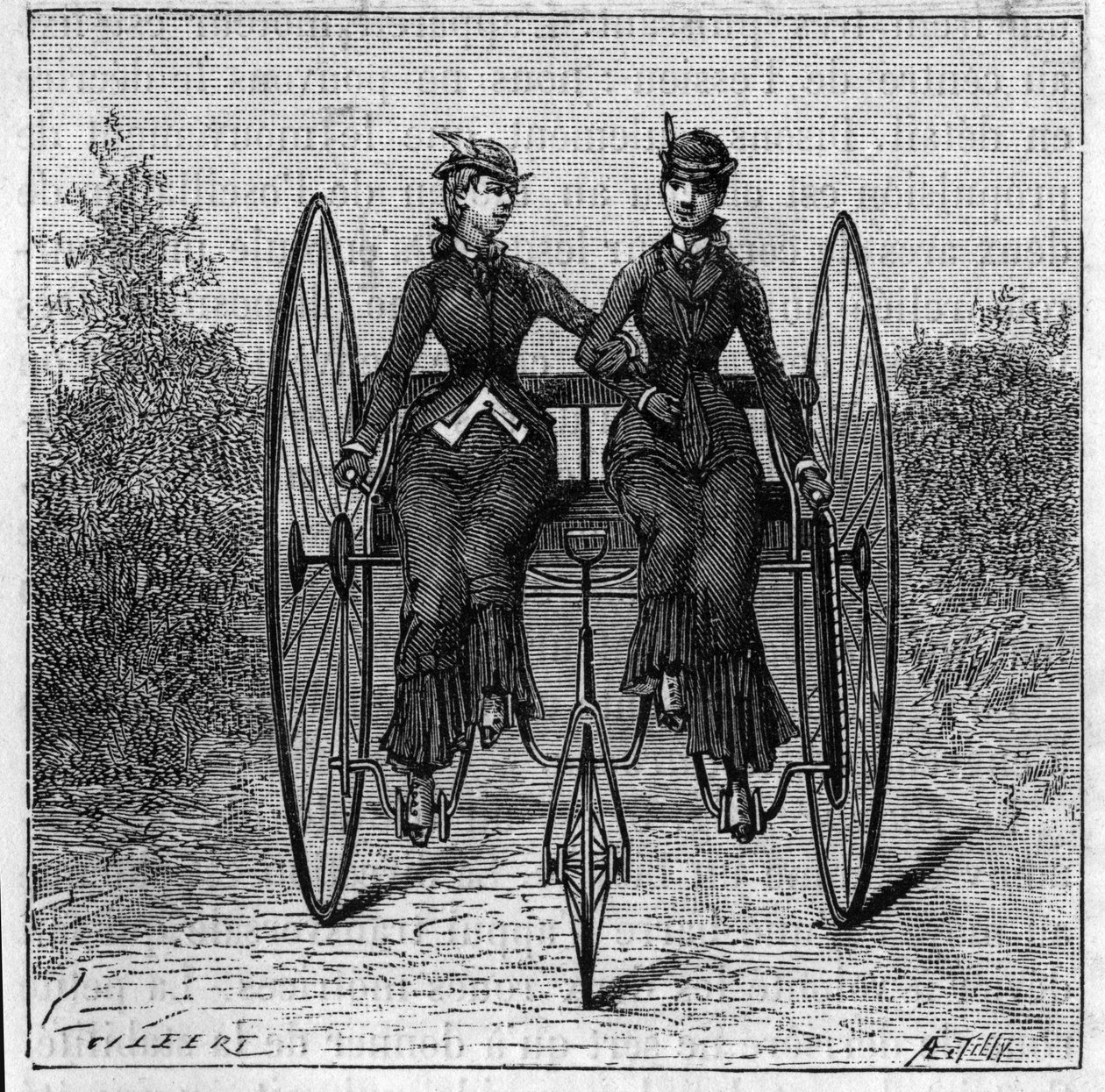 Trehjulingar på Stanley Club-utställningen i London, England av Unknown artist