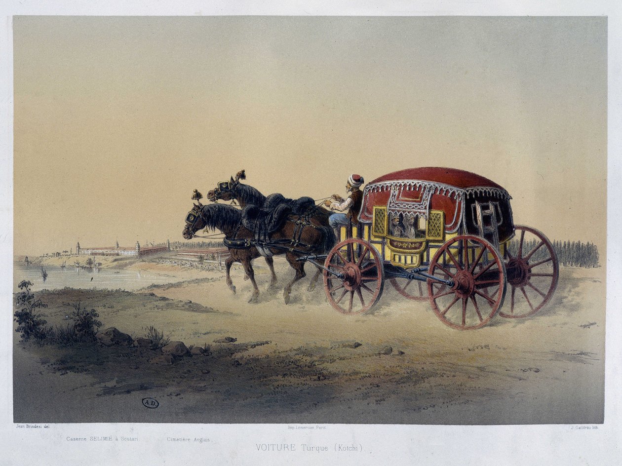 Turkisk vagn - 1800-talet, e.Kr av Unknown artist