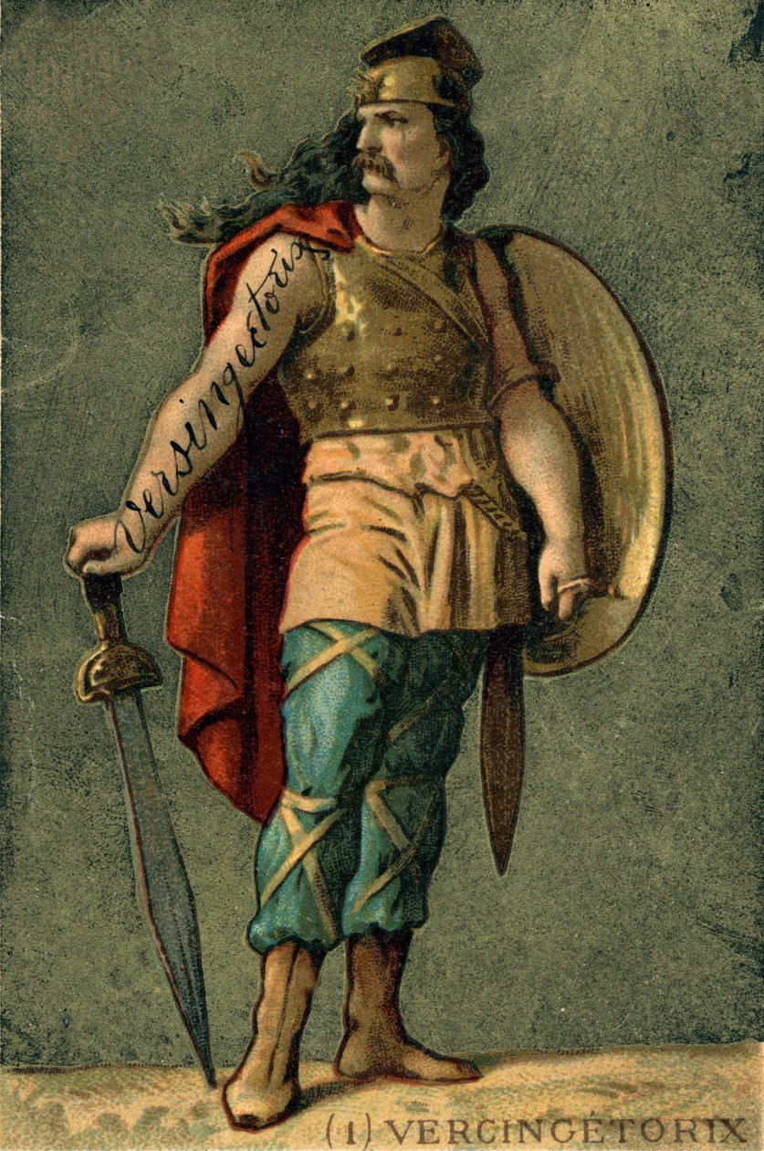 Vercingetorix (ca 72-46 f.Kr.), gallisk ledare av Unknown artist