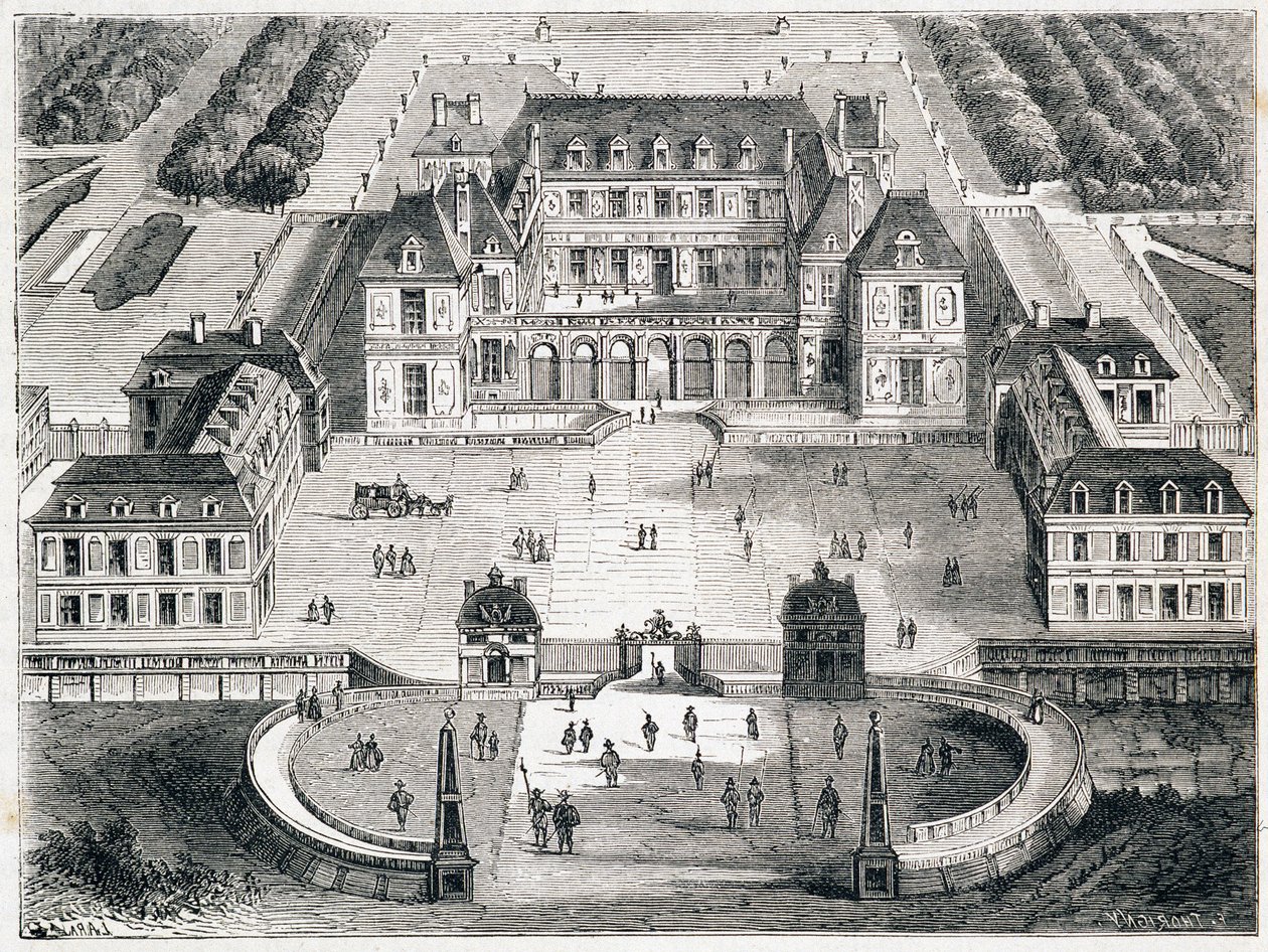 Versailles sous Louis XIII - gravyr av Unknown artist