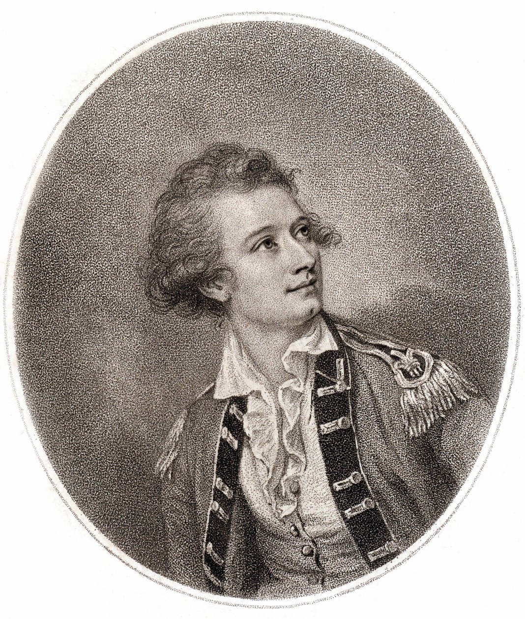Vicente Lunardi, en italiensk flygtekniker, som gjorde den första ballongklättringen i England den 14 september 1784. Gravyr från slutet av 1700-talet. av Unknown artist