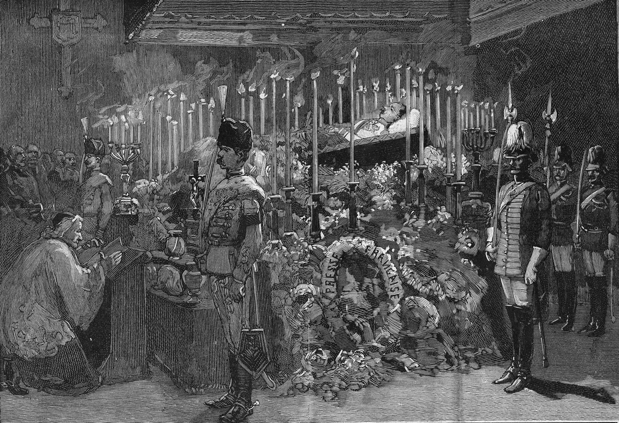 Wien 1889: ärkehertig Rudolfs brinnande kapell av Habsburg (1858 - 1889) av Unknown artist