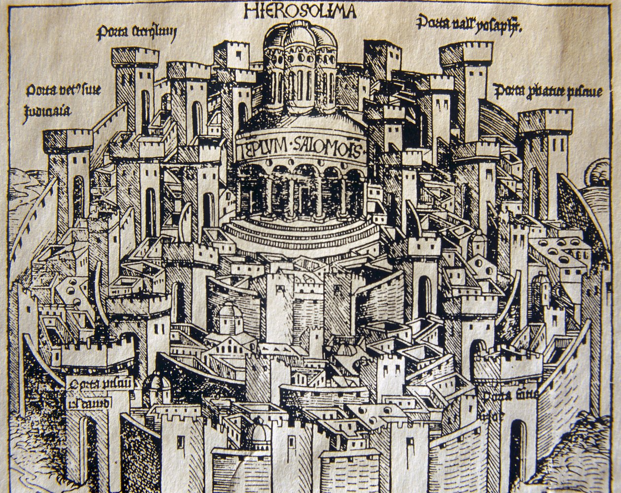 Utsikt över Jerusalem under medeltiden av Unknown artist