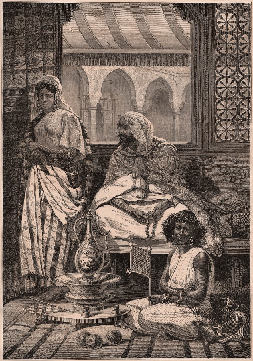 Vy över ett harem i Tetouan, Marocko av Unknown