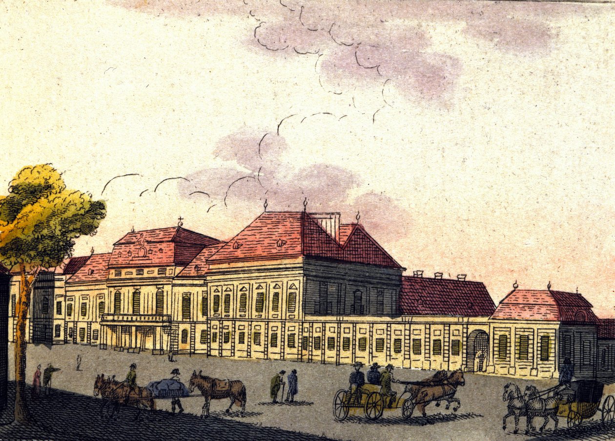 Vy över staden Wien i Österrike, gravyr från 1820 av Unknown artist